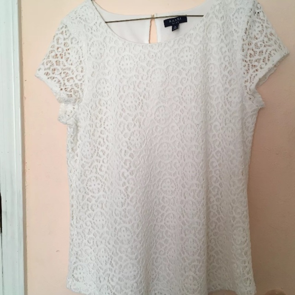 White Blouse- Kaari Blue